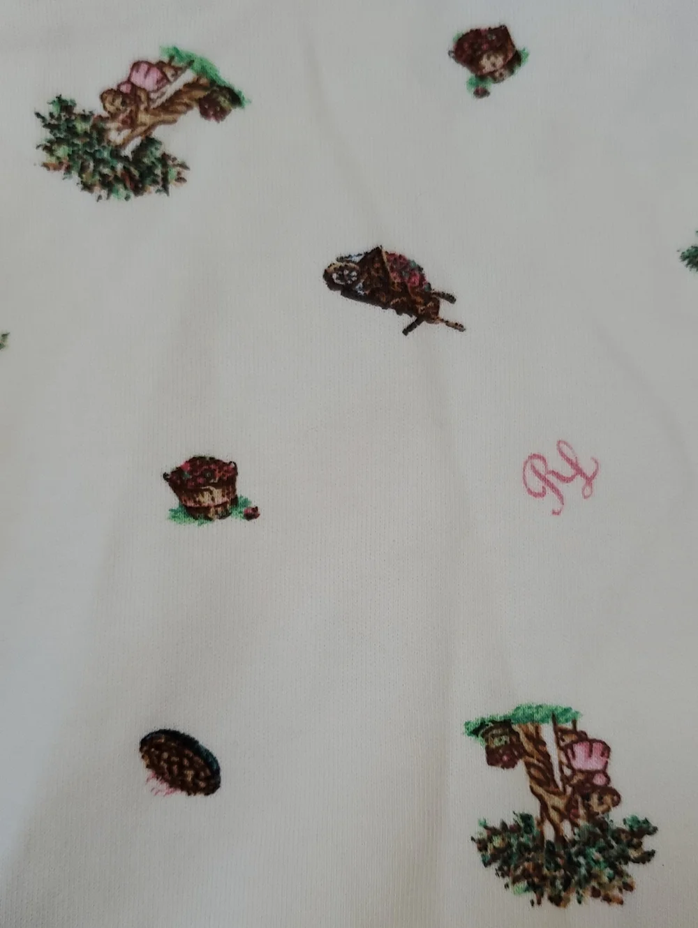 Polo Ralph Lauren Pajama Set - Long Sleeve. Polo Bear Print. 6 Months